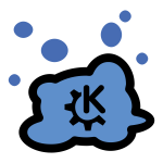 Blue KDE splat