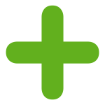 Green plus sign