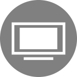 TV icon vector image