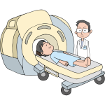 Cartoon MRI image