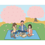 Cherry blossom picnic