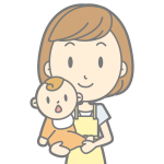 Mother and baby vector illustration