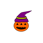 Tribal Halloween pumpkin vector image