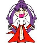 Purple evil girl vector image