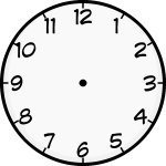 Clock face vector image