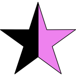 Vector graphics of queer anarchism sign