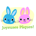 Joyeuses PÃ¢ques logo vector drawing