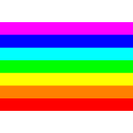 Rainbow flag inverted color order