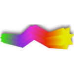 Rainbow stars vector image