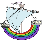 Rainbow boat