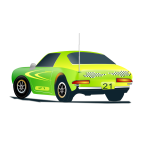 Rally car vector illustration