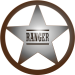 Rangers star vector clip art
