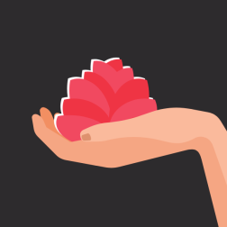 A flower in hand