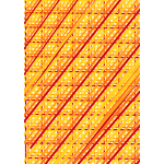 red orange lines across diagonal