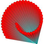 Spiral geometric shape