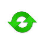 Vector drawing of green refresh icon