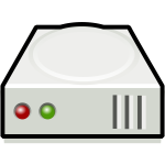 Hard disk icon vector image