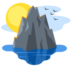 A ridge in the sea