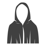 Black robe vector image