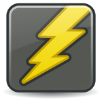 Lightning sign vector image