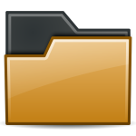 Brown folder icon