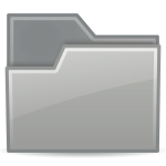 Semitransparent folder icon