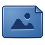 Blue symbol button