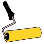 Paint roller vector image
