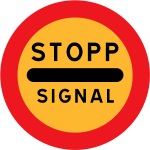 Stopp signal road sign vector graphics