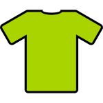 Green t-shirt vector illustration