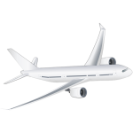 Passenger plane vector image
