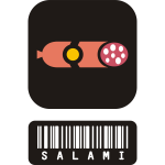 Salami icon vector image