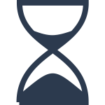 Simple hourglass vector drawing