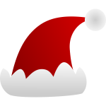 Santa Claus cap vector clip art