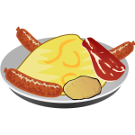 British breakfast vector image