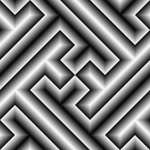 Gray scale swastika pattern