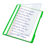 Green file folder