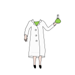 Scientist holding a beaker