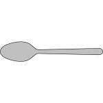 Vector clip art of spoon