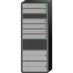 Server rack vector drawing