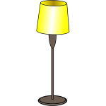 Floor lamp on