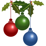 Christmas decorations vector