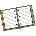 Notebook vector drawing
