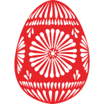 Vector drawing of Easter egg