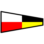 Signal flag number nine