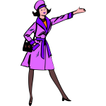 Lady in violet