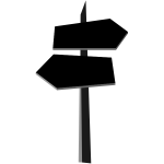Signpost silhouette