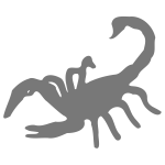 Scorpion silhouette image