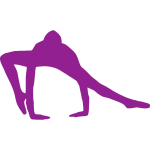 Exercising silhouette image