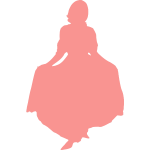 Medieval lady silhouette